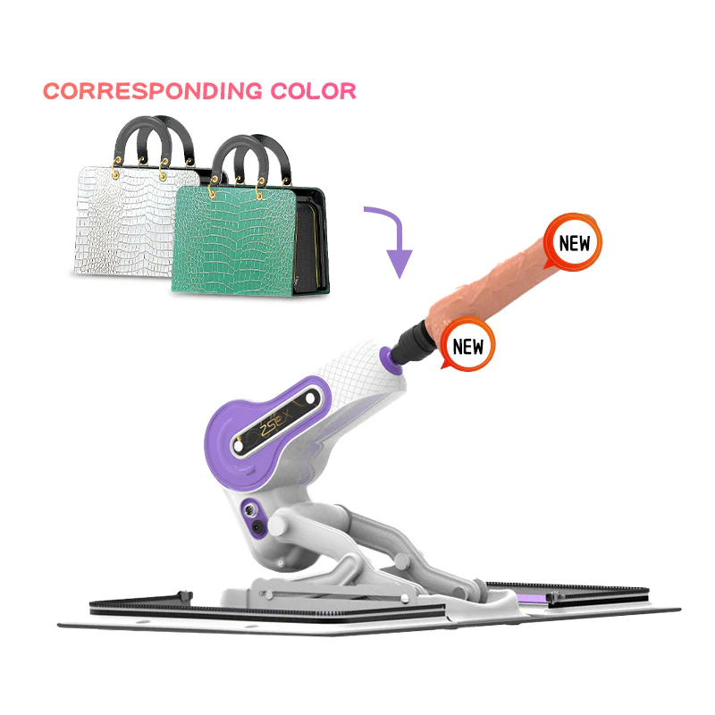 Máquina de Dildo con Bolsa de Cuero y Velocidades Personalizables
