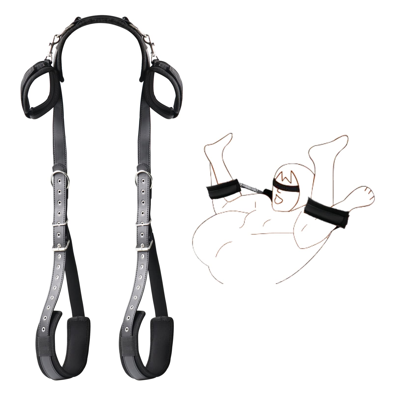 Juego de Restricciones BDSM Ajustable para Juego de Bondage Avanzado