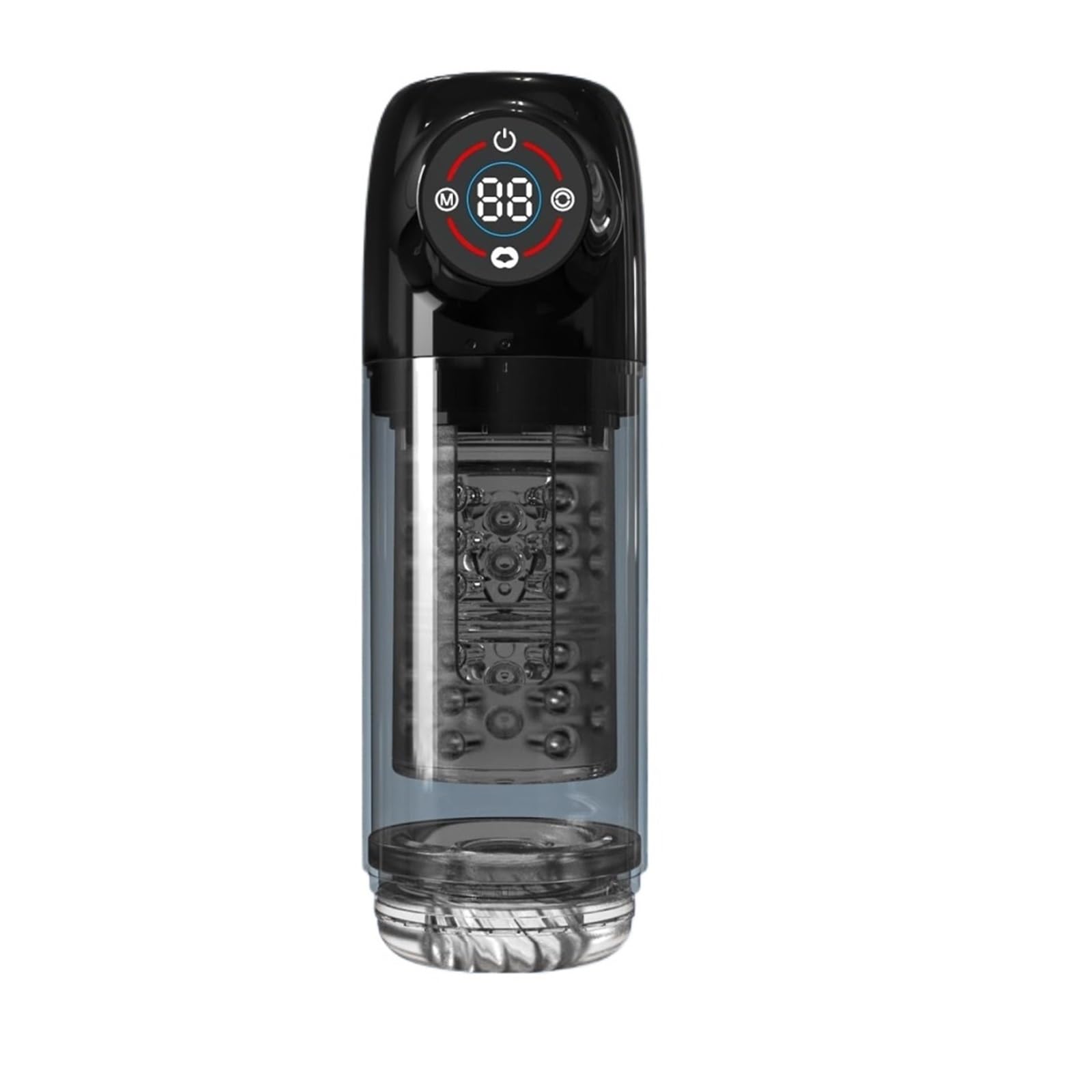 Masajeador Íntimo 3 en 1 para Hombre Adulto, 7 Modos, Portátil con Pantalla LCD