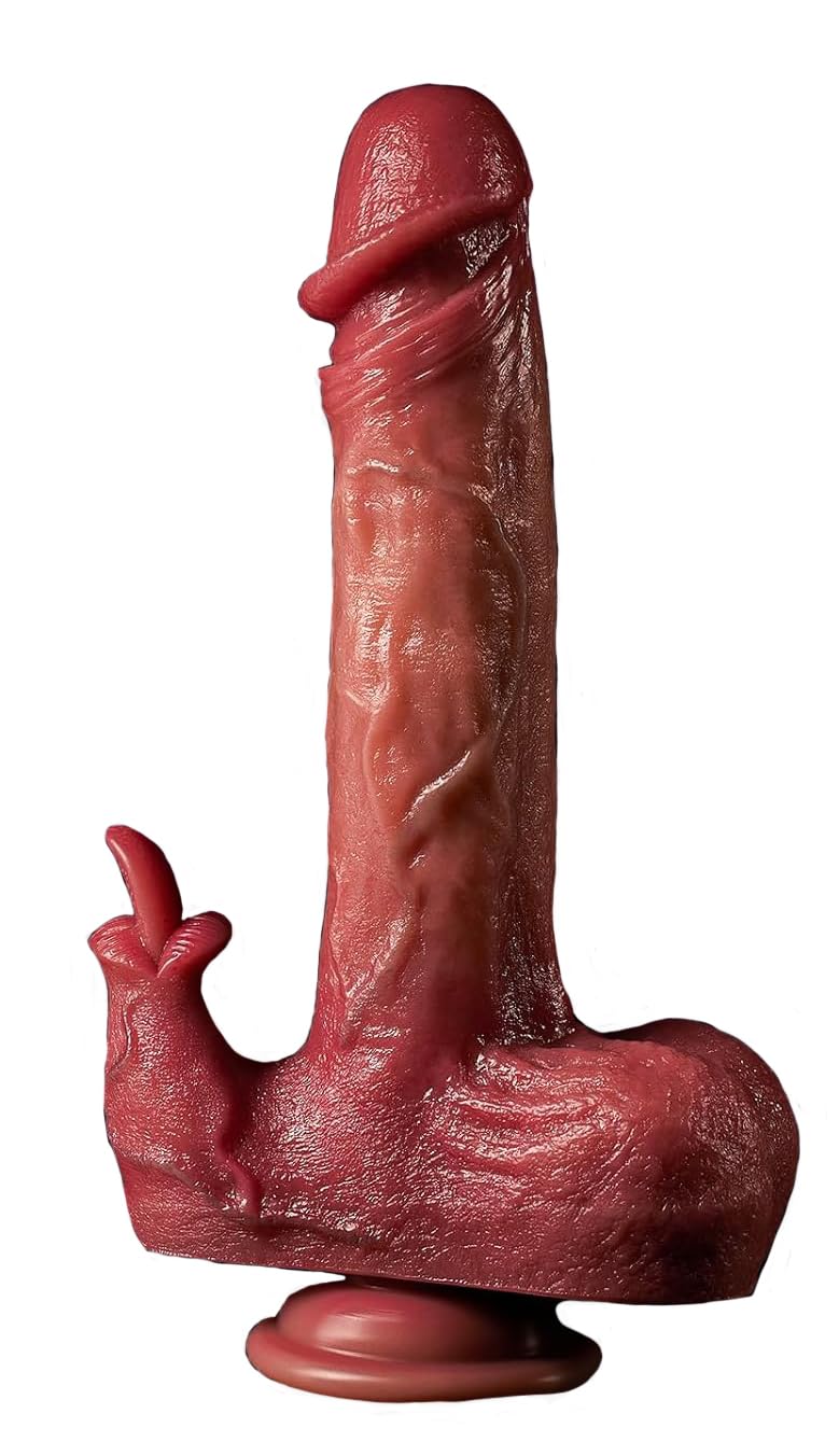 Vibrador Dildo de Boca de Doble Vibración - Textura Realista y Motor Silencioso