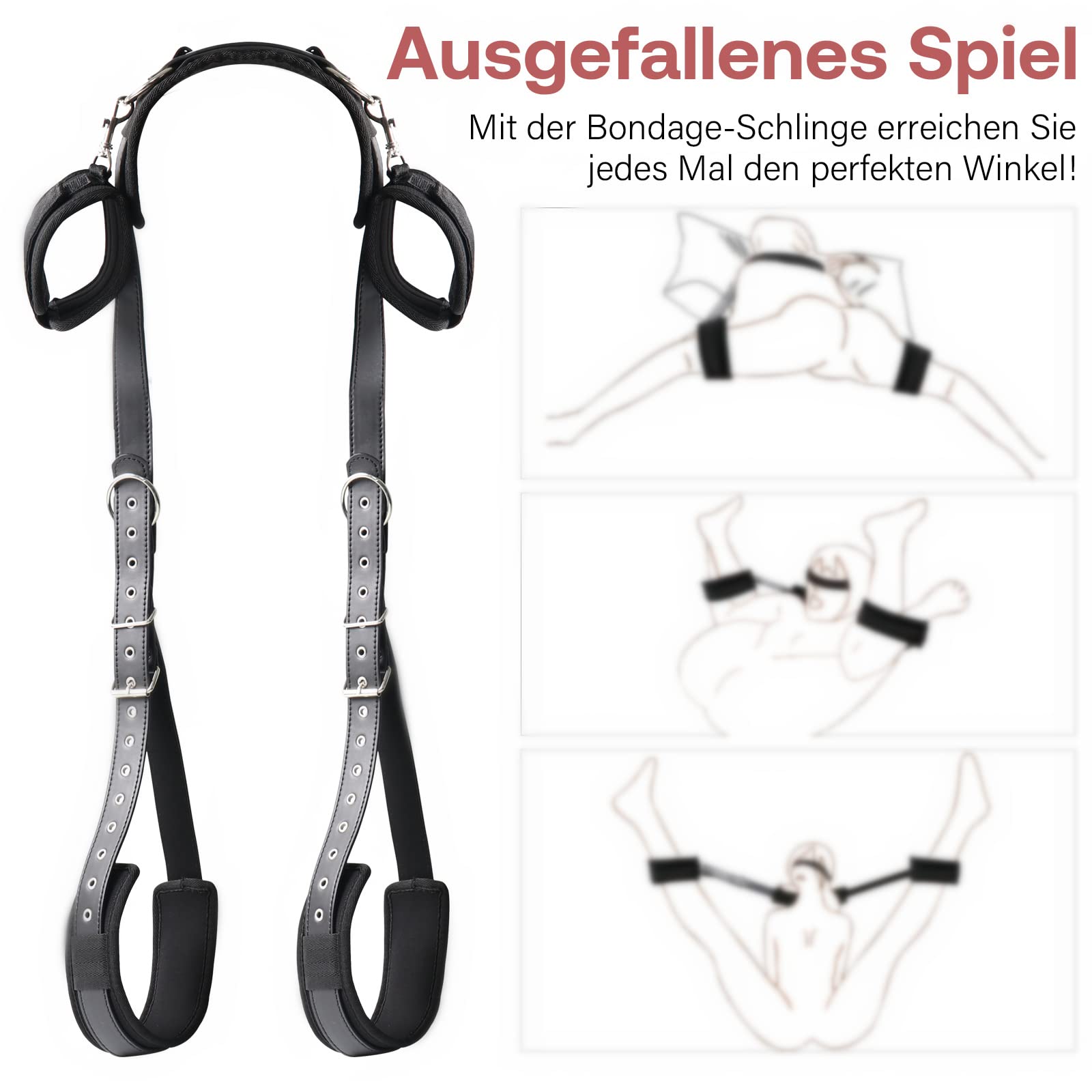 Juego de Restricciones BDSM Ajustable para Juego de Bondage Avanzado