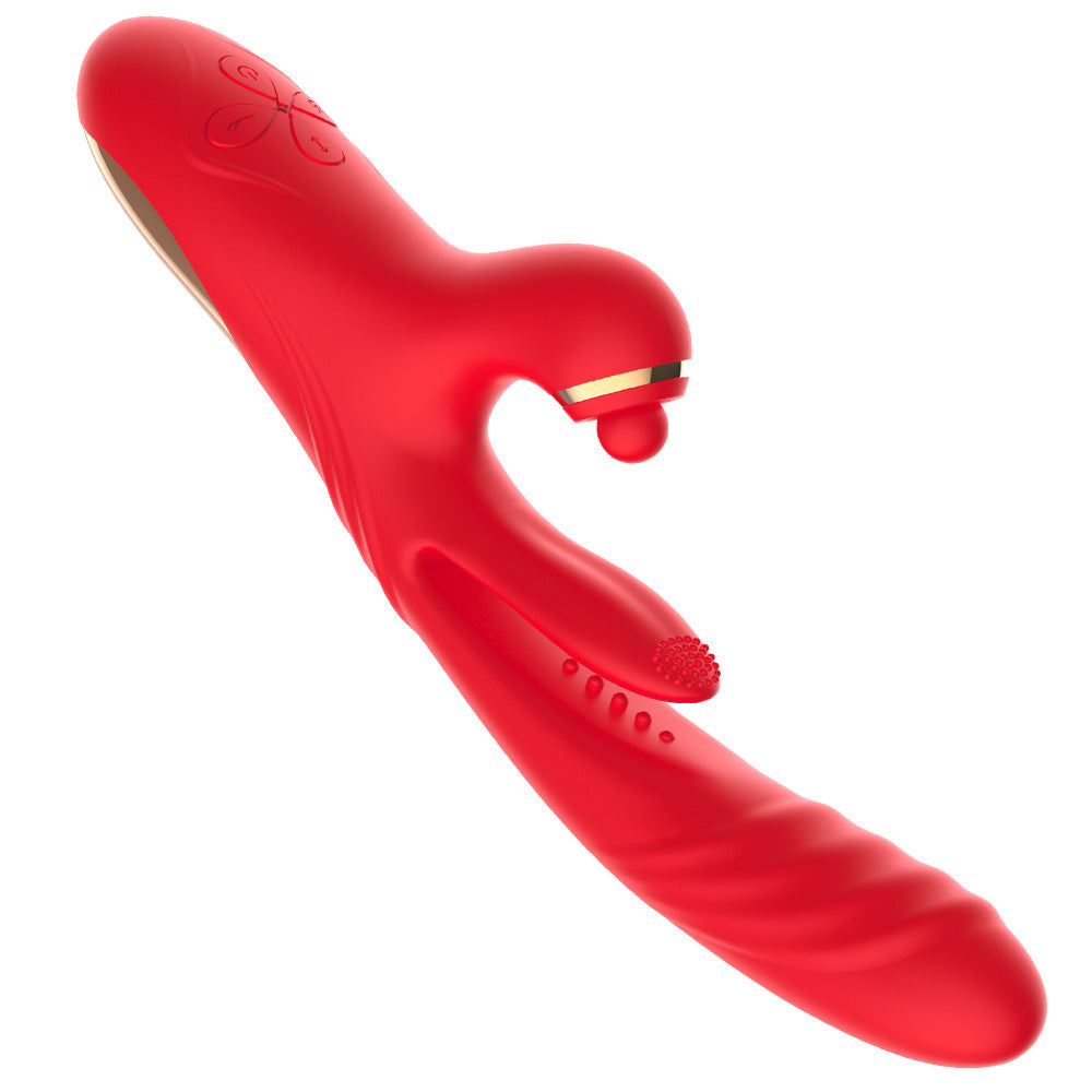 Vibrador de empuje con múltiples modos y función de golpeteo