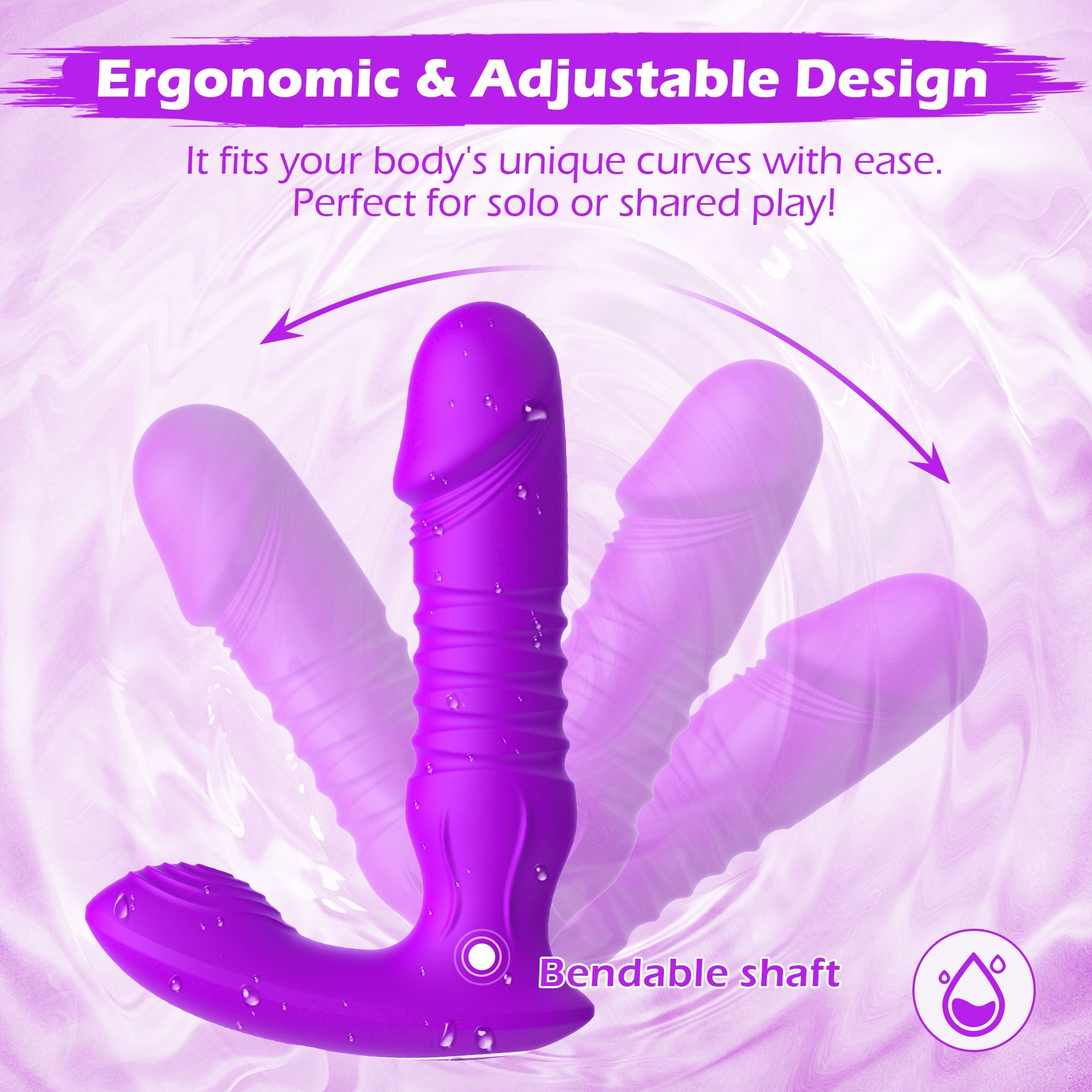 Vibrador Dildo Punto G - Empuje y Vibración