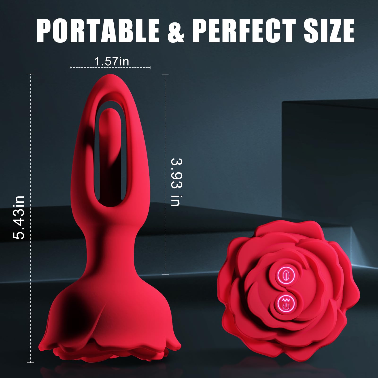 Vibrador Anal Rosebud - Aleteo y Control Remoto