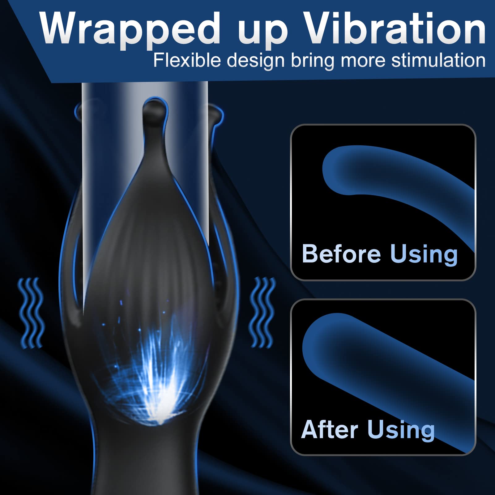 Vibrador Orejas de Conejo para Pene - Vibrador y Compacto