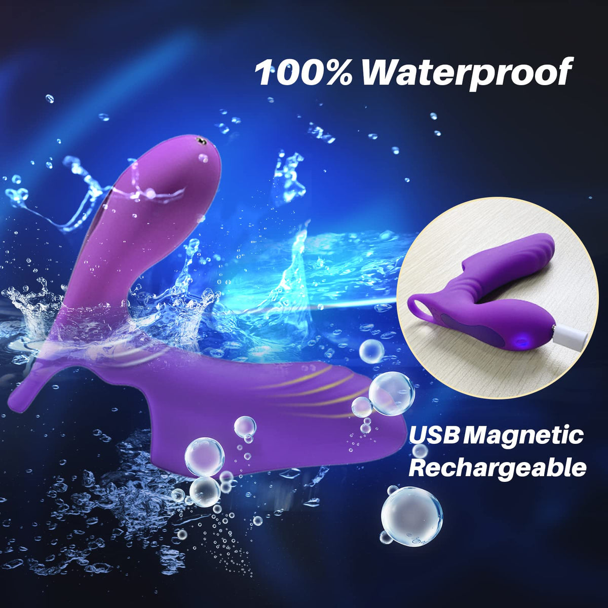 Vibrador de dedo para punto G - Vibraciones dobles