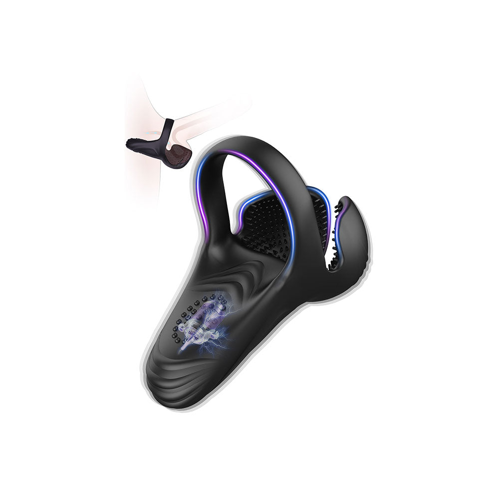 Anillo vibrador para pene, testículos y estimulación del perineo